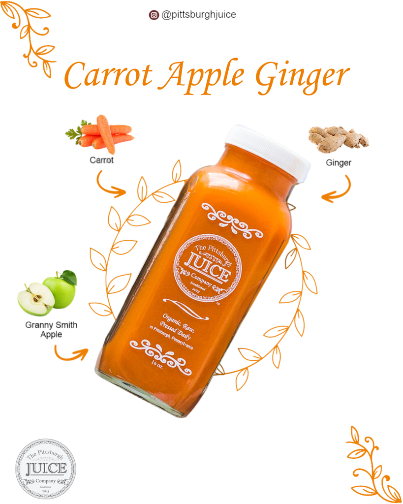 Carrot Apple Ginger 16oz – Pittsburgh Juice Co