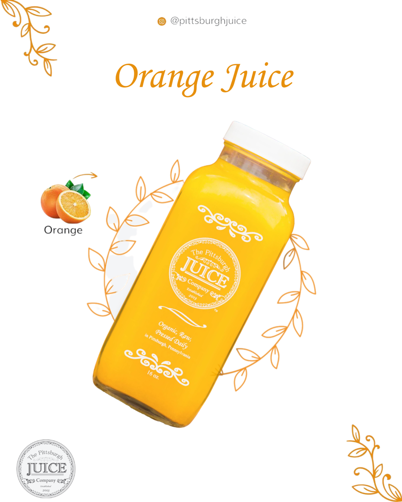 Orange Juice 16oz Pittsburgh Juice Co