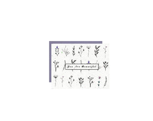 You Are Beautiful // Wild Flower Seed Paper // Greeting Card