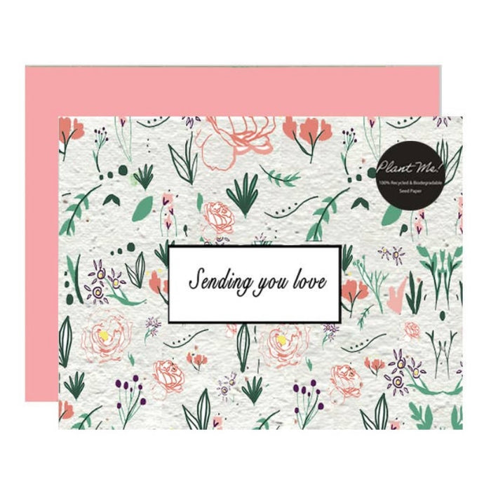 Sending You Love - Wildflower Seed Paper Card